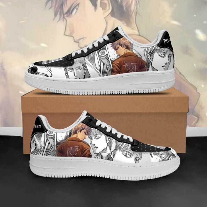 AOT Jean Sneakers Attack On Titan Anime Shoes Mixed Manga Air Force 1 Sneakers