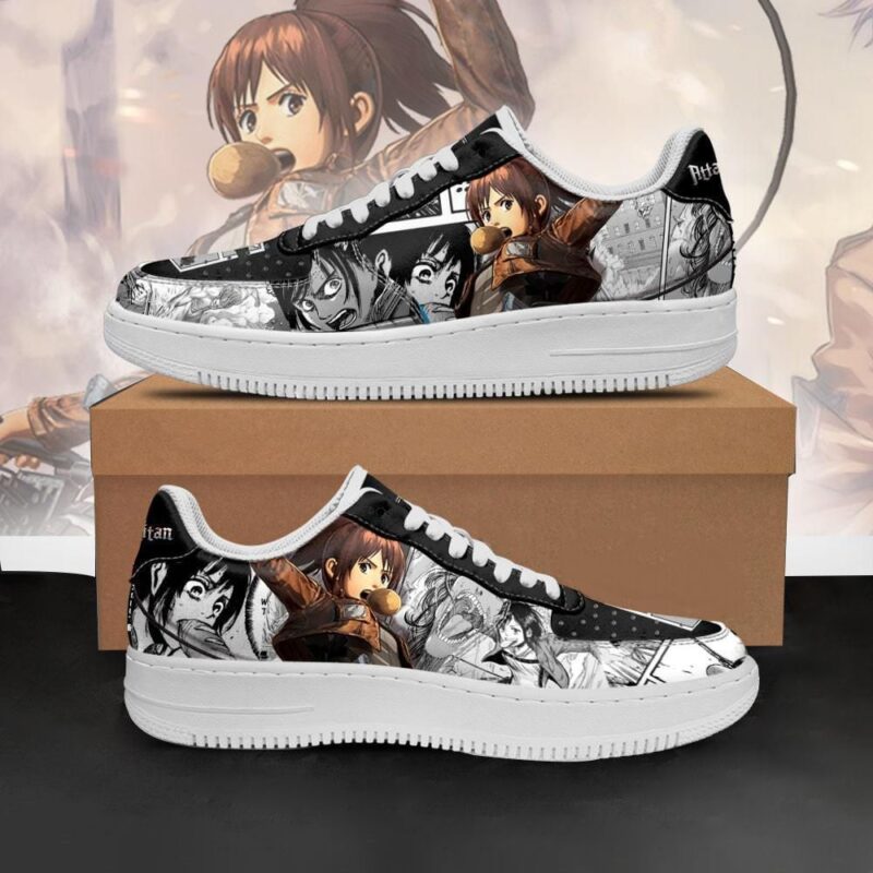 AOT Sasha Sneakers Attack On Titan Anime Shoes Mixed Manga Air Force 1 Sneakers