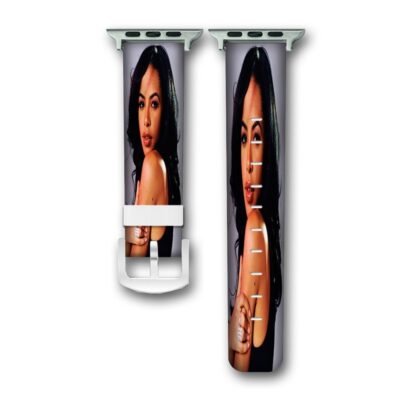 Aaliyah Art Custom Apple Watch Band Genuine Wrist Band Replacement