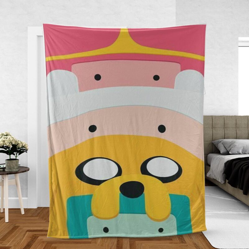Adventure Time Cartoon Network Gift For Fan Comfy Sofa Throw Blanket Gift