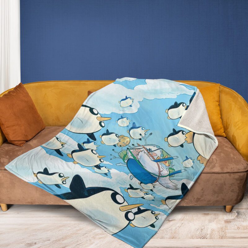 Adventure Time Cartoon Network 5 Fan Gift Adventure Time Cartoon Network Gift For Fan Comfy Sofa Throw Blanket Gift 2