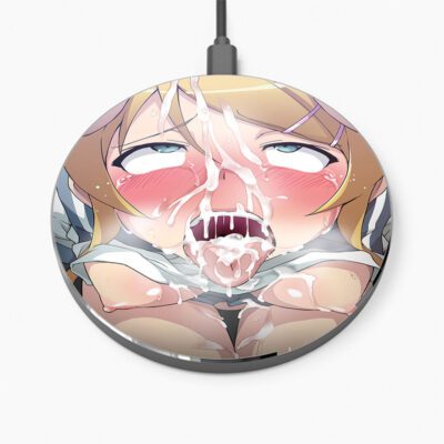 Ahegao Hentai Wireless Charger Custom Charging Pad iPhone Samsung