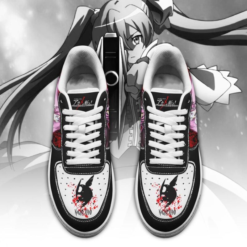 Akame Ga Kill Mine Shoes Custom Anime Air Force 1 Sneakers 1