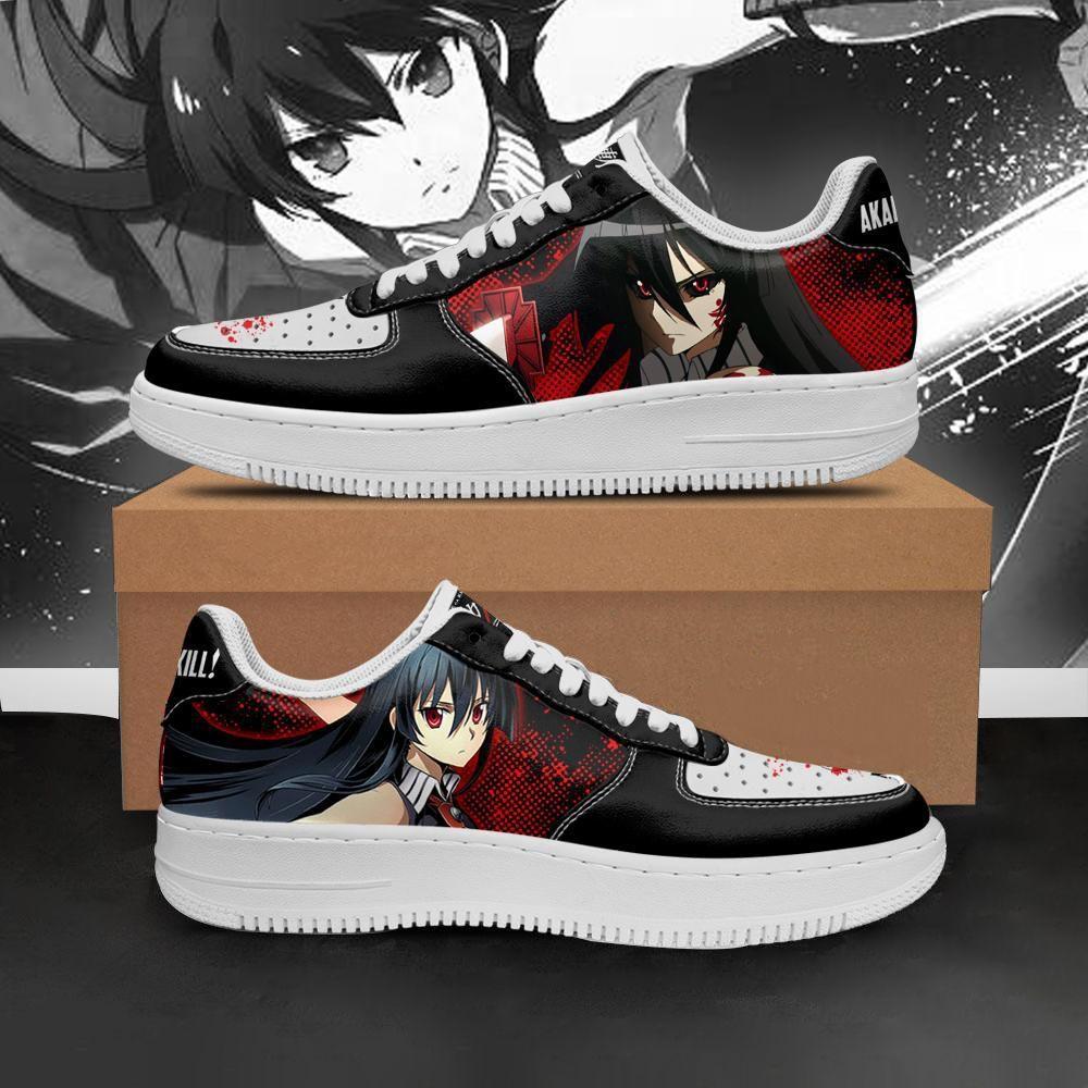 Akame Shoes Akame Ga Kill Custom Anime Air Force 1 Sneakers – Let the ...