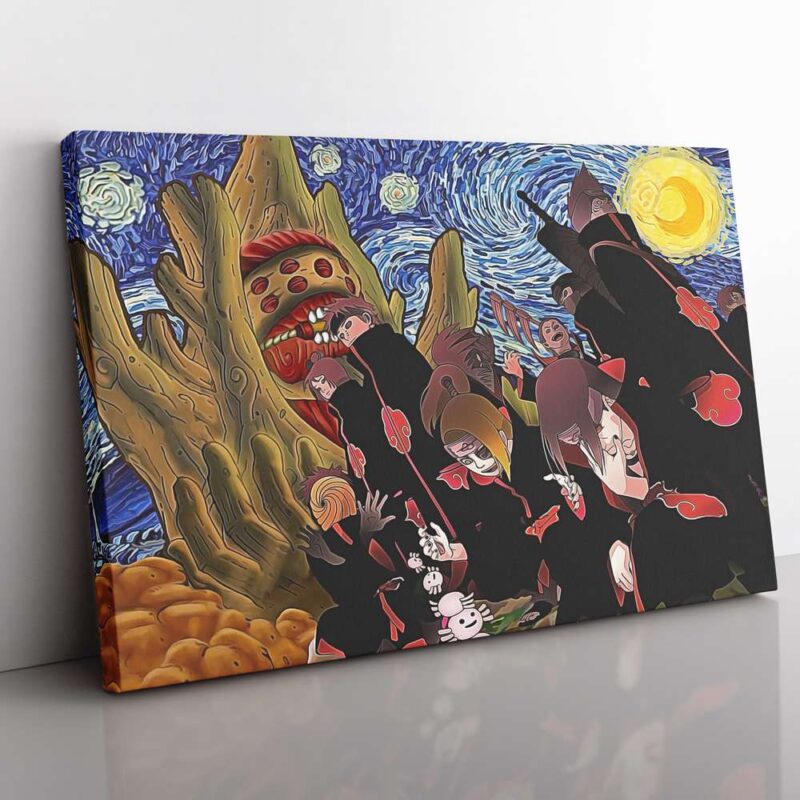 Akatsuki Gedo Statue Naruto Starry Night Canvas Poster Print Wall Art Decor