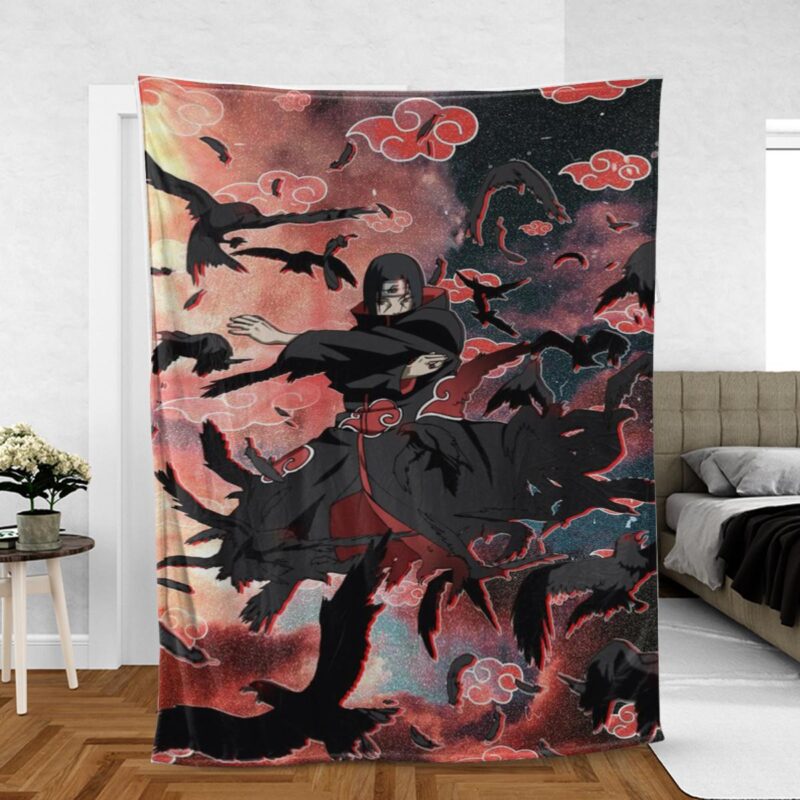 Akatsuki Naruto Anime Gift For Fan Comfy Sofa Throw Blanket Gift