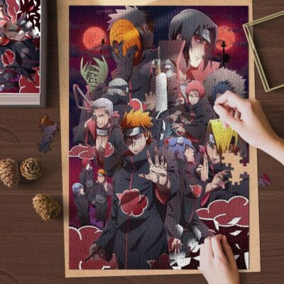 Akatsuki Naruto Anime Jigsaw Puzzle Game Akatsuki Naruto Anime Fan Gift 125 2