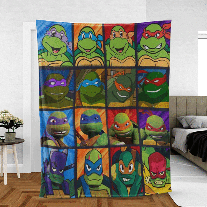 Teenage Mutant Ninja Turtles Gift For Fan Comfy Sofa Throw Blanket Gift