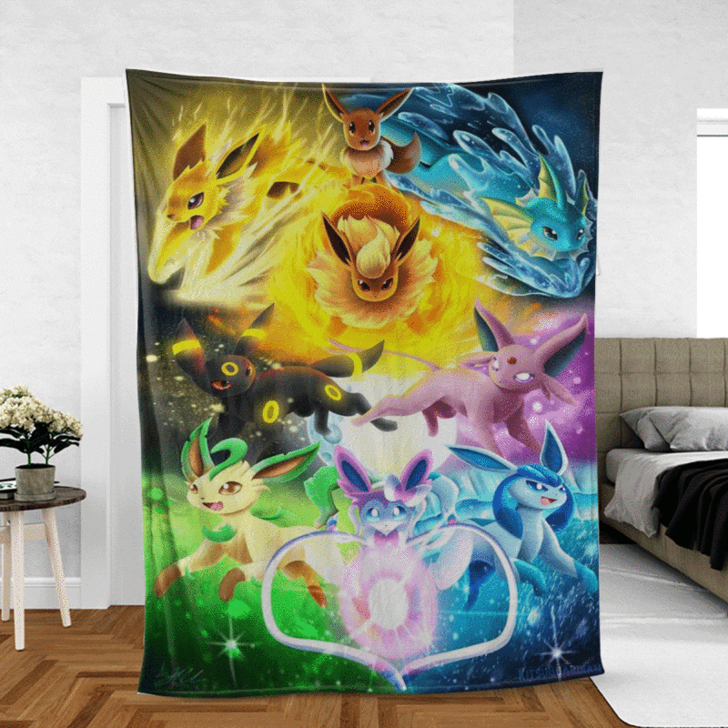 Pokemon Gift For Fan Comfy Sofa Throw Blanket Gift