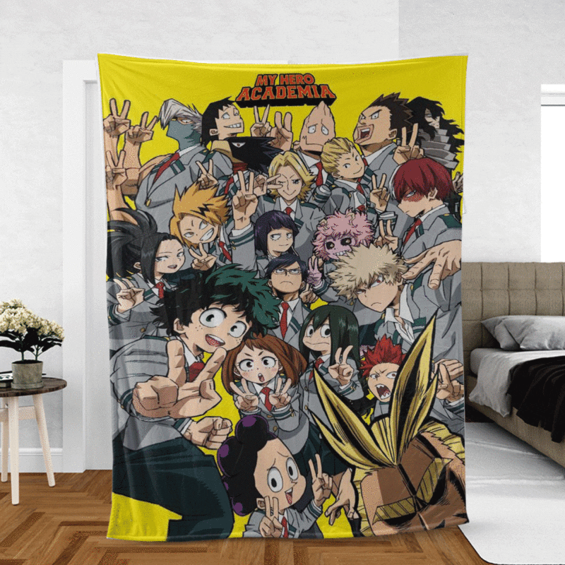 My Hero Academia Wiki Gift For Fan Comfy Sofa Throw Blanket Gift