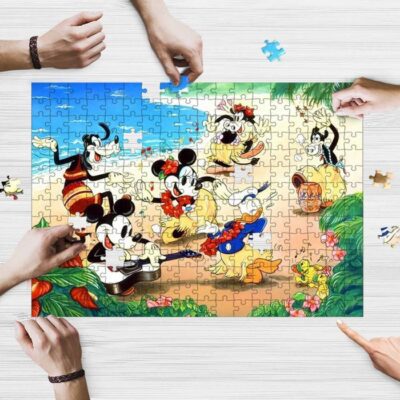 Aloha Mickey Mouse Cartoon Disney Ver9 Gifts Lover Jigsaw Puzzle GameAloha Mickey Mouse Fan Gift 2
