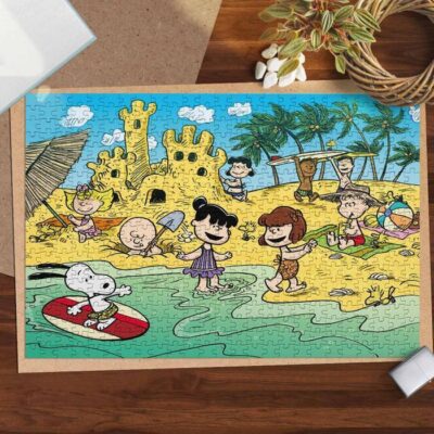 Aloha Snoopy Charlie Brown The Peanuts Cartoon Gifts Lover Jigsaw Puzzle Game,Snoopy Charlie Brown The Peanuts Fan Gift