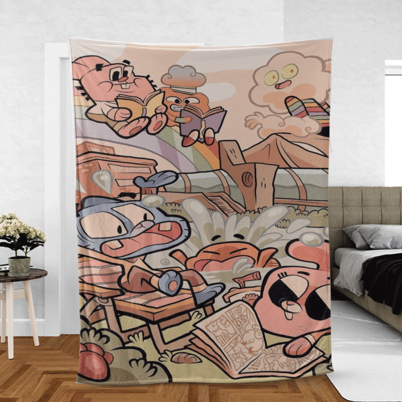 Gumball Gift For Fan Comfy Sofa Throw Blanket Gift