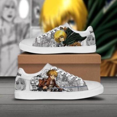 Aot Armin Arlert Attack On Titan Low Top Leather Stan Smith Shoes SST1023