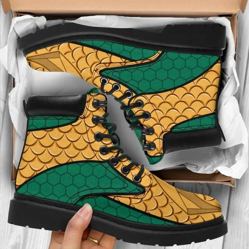 Aquaman Boots Shoes Amazing Fan Gift Idea