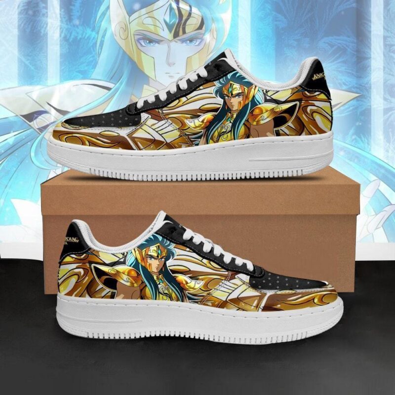 Aquarius Camus Sneakers Uniform Saint Seiya Anime Shoes Air Force 1 Sneakers