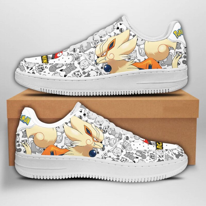 Arcanine Sneakers Pokemon Shoes Fan Gift Idea Air Force 1 Sneakers