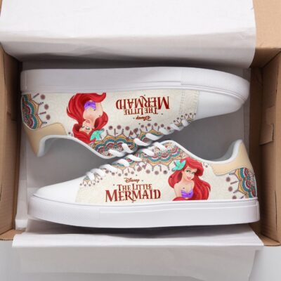 Ariel Disney The Little Mermaid Low Top Leather Stan Smith Shoes SST1028 1 Tennis Shoes