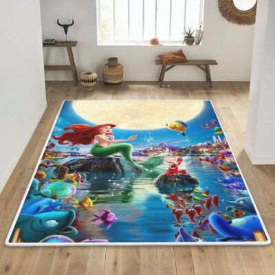 Ariel The Little Mermaid Disney Princess Christmas Gifts Lover,Ariel Area Rug Living Room Rug Floor Decor 1 Ariel Area Rug Living Room Rug Floor Decor