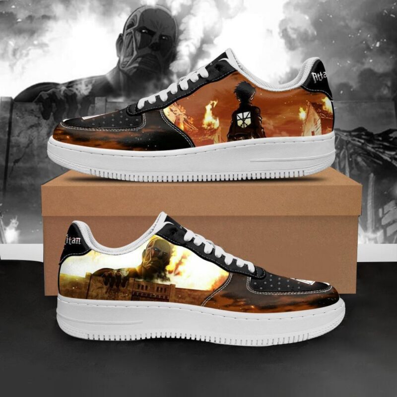 Attack On Titan Shoes AOT Anime Custom Shoes Air Force 1 Sneakers