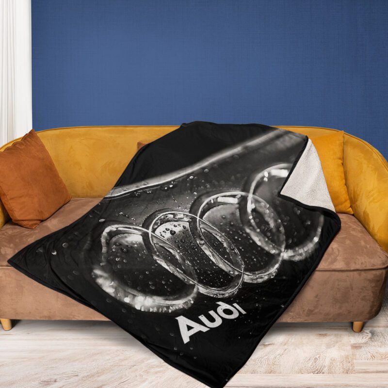 Audi Logo 3 Comfy Sofa Throw Blanket Gift