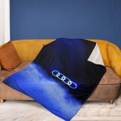 Audi Logo Comfy Sofa Throw Blanket Gift