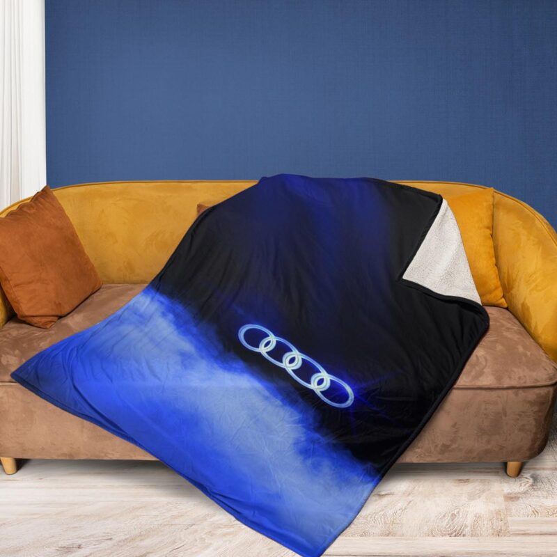 Audi Logo Comfy Sofa Throw Blanket Gift