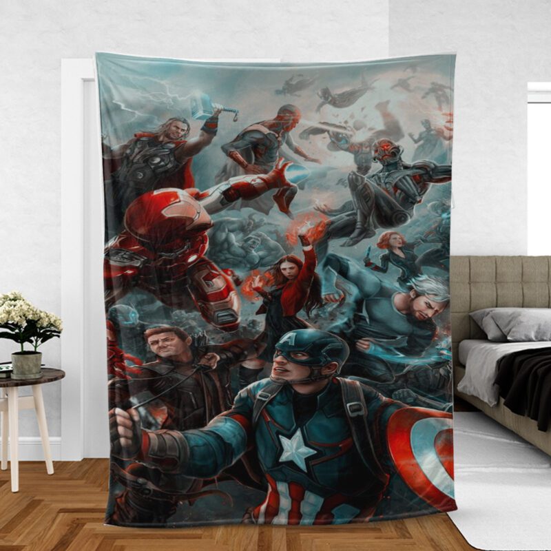 Avenger Marvel Gift For Fan Comfy Sofa Throw Blanket Gift