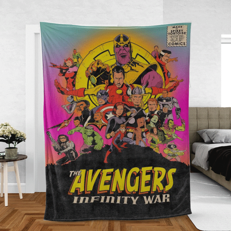 Avengers Infinity War Gift For Fan Comfy Sofa Throw Blanket Gift