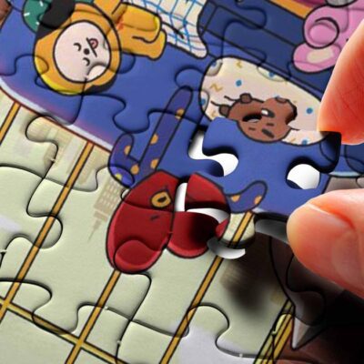BTS BT21 Bangtan Army Fan Art Cartoon So Cute Relax Gift Puzzle GameBTS BT21 Fan Gift 3