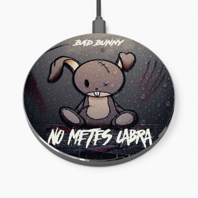 Bad Bunny Tu No Metes Cabra Wireless Charger Custom Charging Pad iPhone Samsung