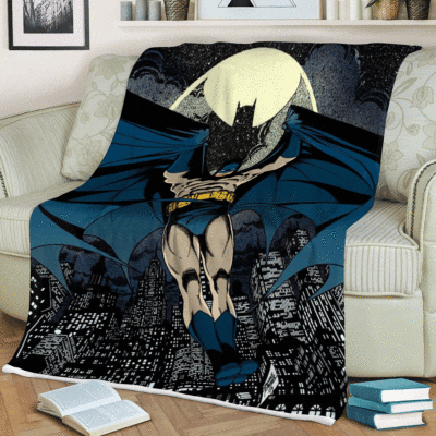 Batman Dark Night DC Comics Christmas 199, Batman Gift For Fan Comfy Sofa Throw Blanket Gift