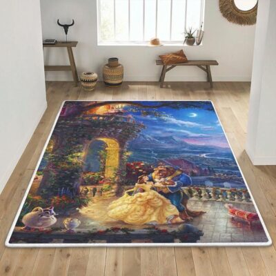 Beauty And The Beast Gift For Fan Rug Floor Decor