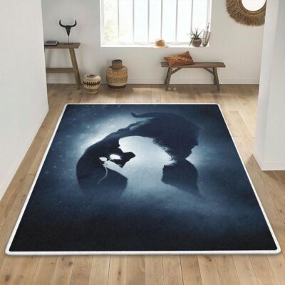 Belle and The Beast Rug Floor Decor