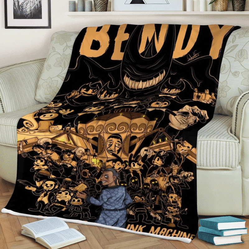 Bendy and the Ink Machine Game Premium Comfy Sofa Throw Blanket