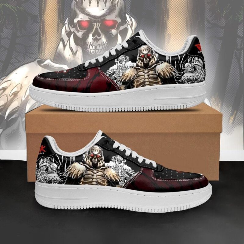 Berserk Skull Knight Sneakers Berserk Anime Shoes Mixed Manga Air Force 1 Sneakers