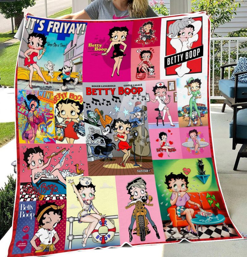 Betty Boop Cute Fleece Blanket
