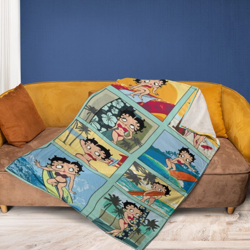 Betty Boop Lover 11 Fan Gift Betty Boop Lover Gift For Fan Comfy Sofa Throw Blanket Gift 2