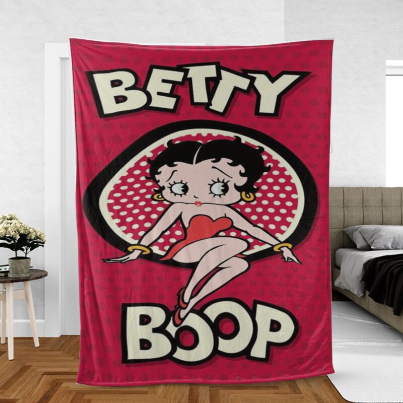 Betty Boop Lover Gift For Fan Comfy Sofa Throw Blanket Gift