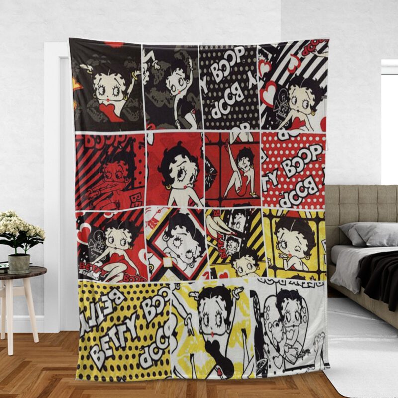 Betty Boop Lover Gift For Fan Comfy Sofa Throw Blanket Gift