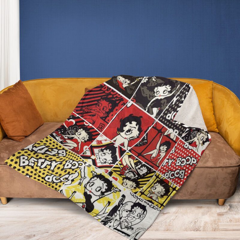 Betty Boop Lover 13 Fan Gift Betty Boop Lover Gift For Fan Comfy Sofa Throw Blanket Gift 2
