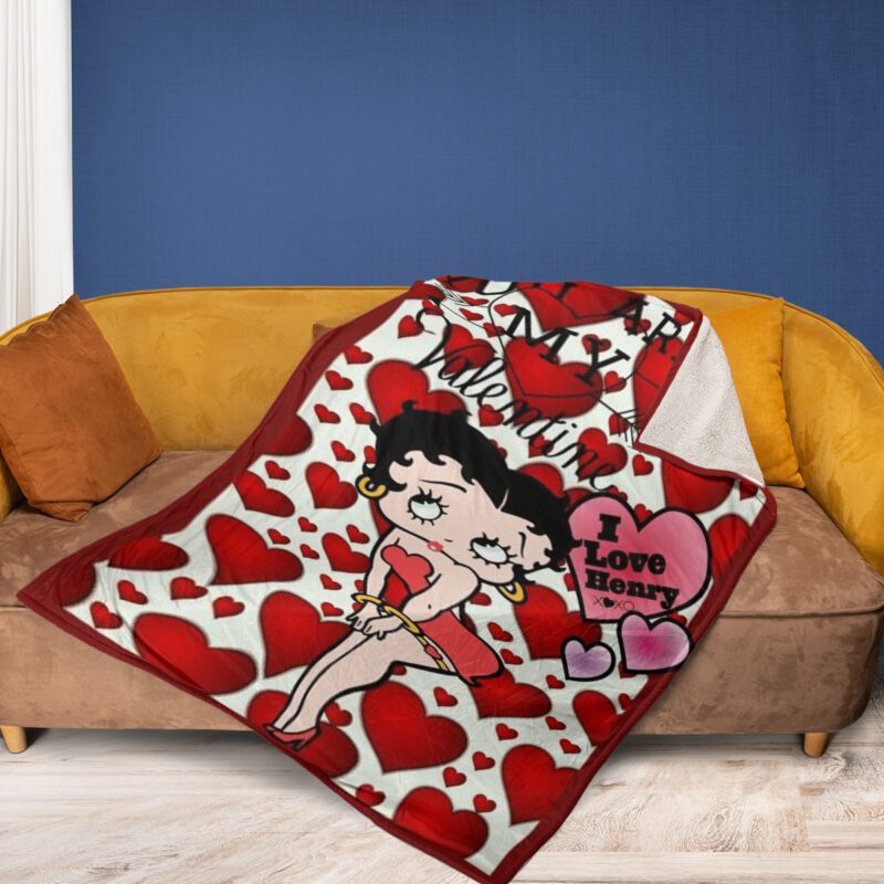 Betty Boop Lover Gift For Fan Comfy Sofa Throw Blanket Gift