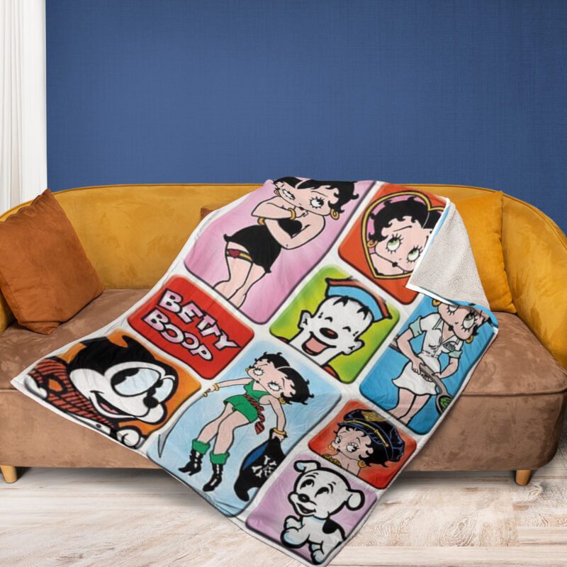 Betty Boop Lover 9 Fan Gift Betty Boop Lover Gift For Fan Comfy Sofa Throw Blanket Gift 2