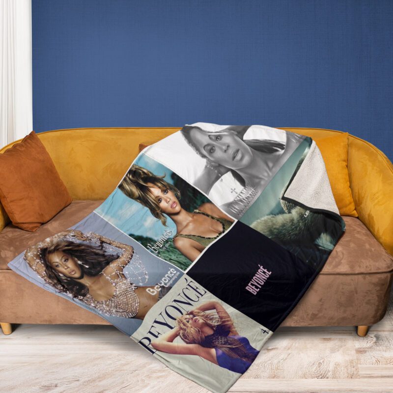 Beyonce Album Collage 2 Comfy Sofa Throw Blanket Gift