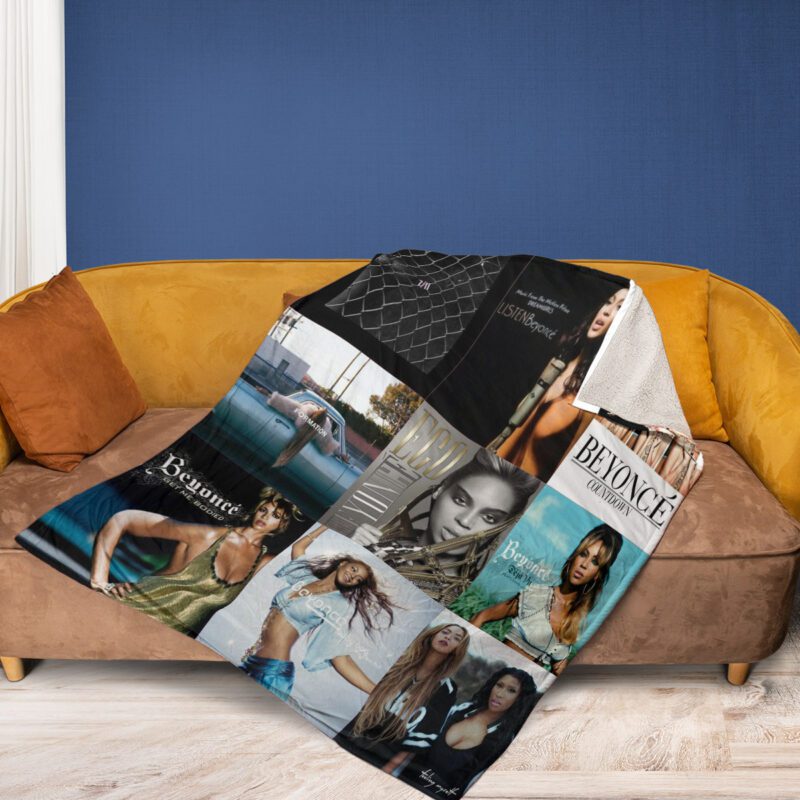 Beyonce Album Collage 3 Comfy Sofa Throw Blanket Gift