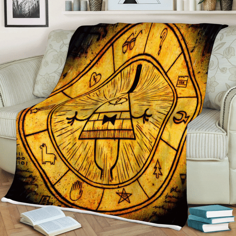 Bill Cipher Gift For Fan Comfy Sofa Throw Blanket Gift