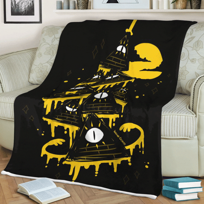 Bill Cipher Gift For Fan Comfy Sofa Throw Blanket Gift