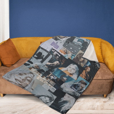 Billie Eilish American singer Christmas GiftsBillie Eilish Gift For Fan Comfy Sofa Throw Blanket Gift 2