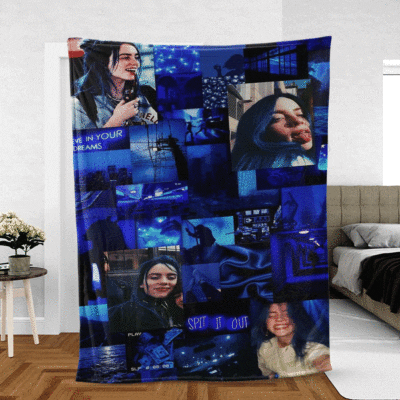 Billie Eilish Thank You For The Memories Ver2 Gift Comfy Sofa Throw Blanket Gift 2
