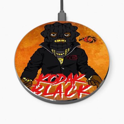 Black Cats Kodak Black Wireless Charger Custom Charging Pad iPhone Samsung